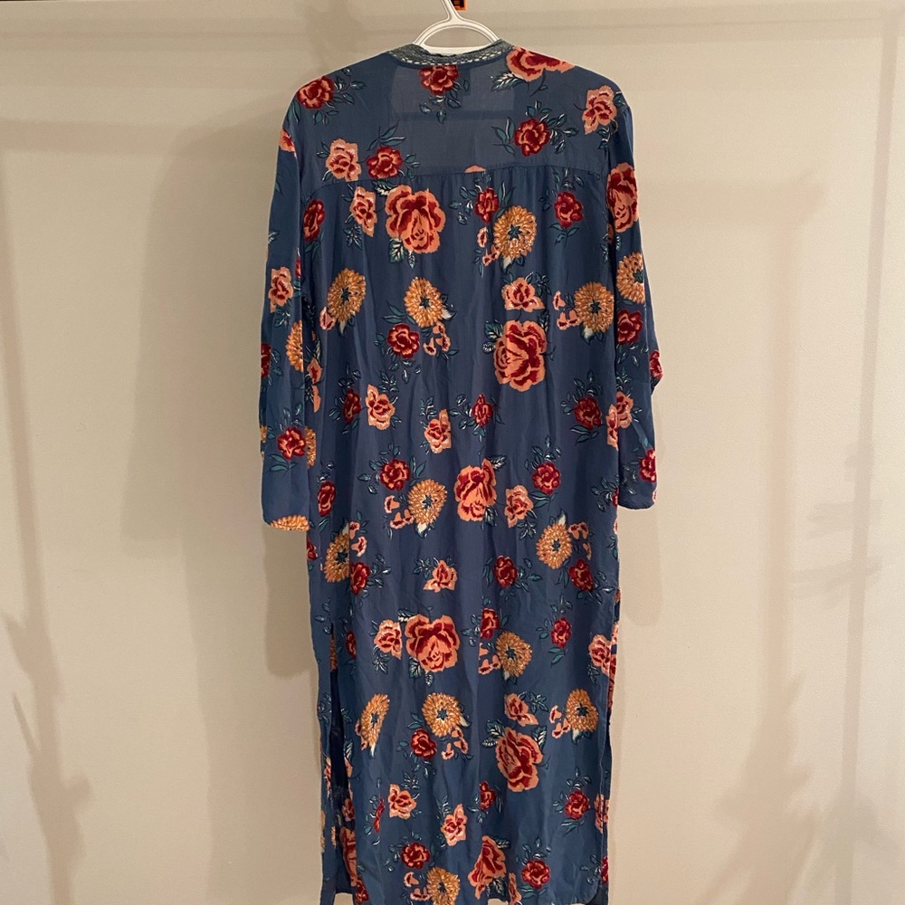 🚩 SOLD- Angie Floral Boho Duster Kimono. Size medium - Picture 8 of 10